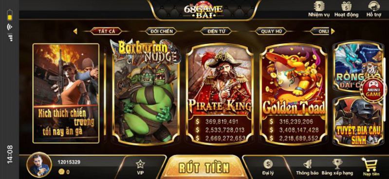 Hướng dẫn chơi tại 68game bài cổng game slot đổi thưởng uy tín nhất hiện nay