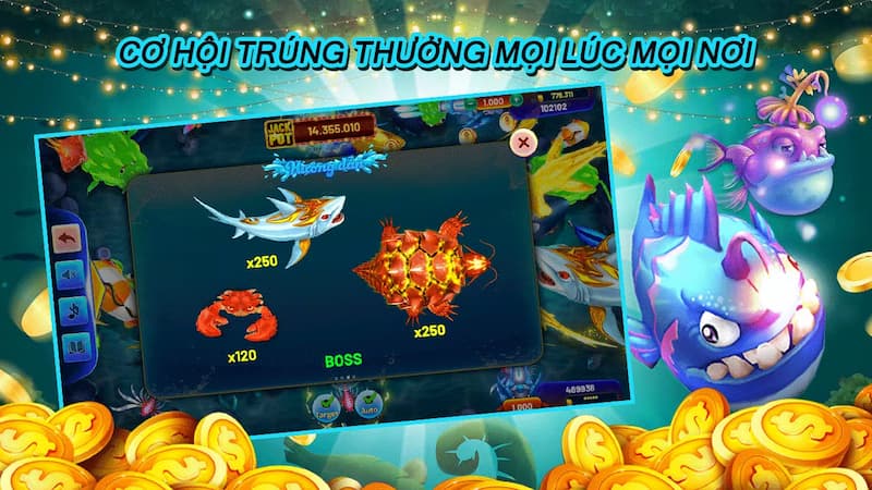 Bắn cá đại thần - Săn cá khủng đổi thưởng liền tay 4 Tổng hợp khuyến mãi bắn cá đại thần